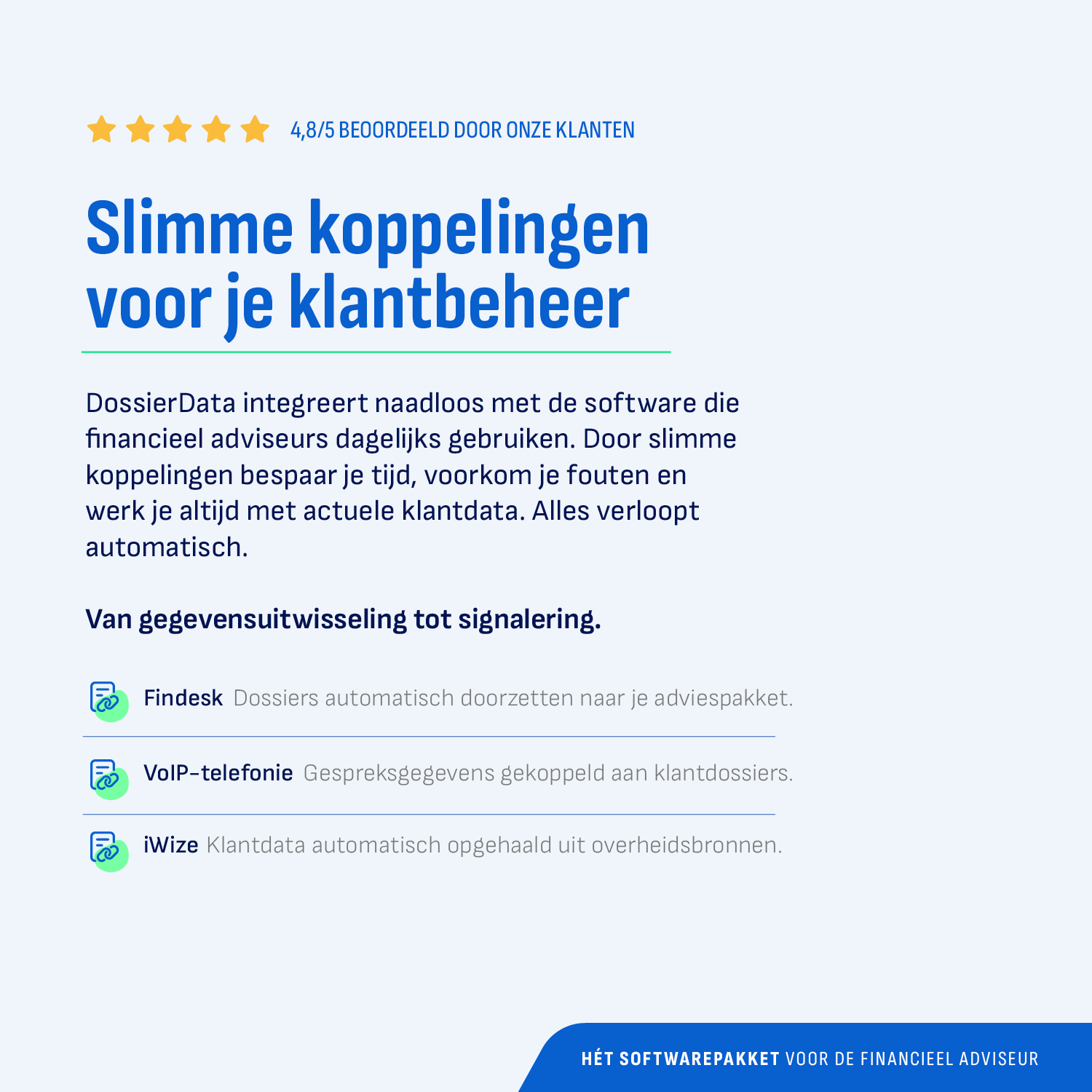 DossierData. Van complexiteit naar overzicht.