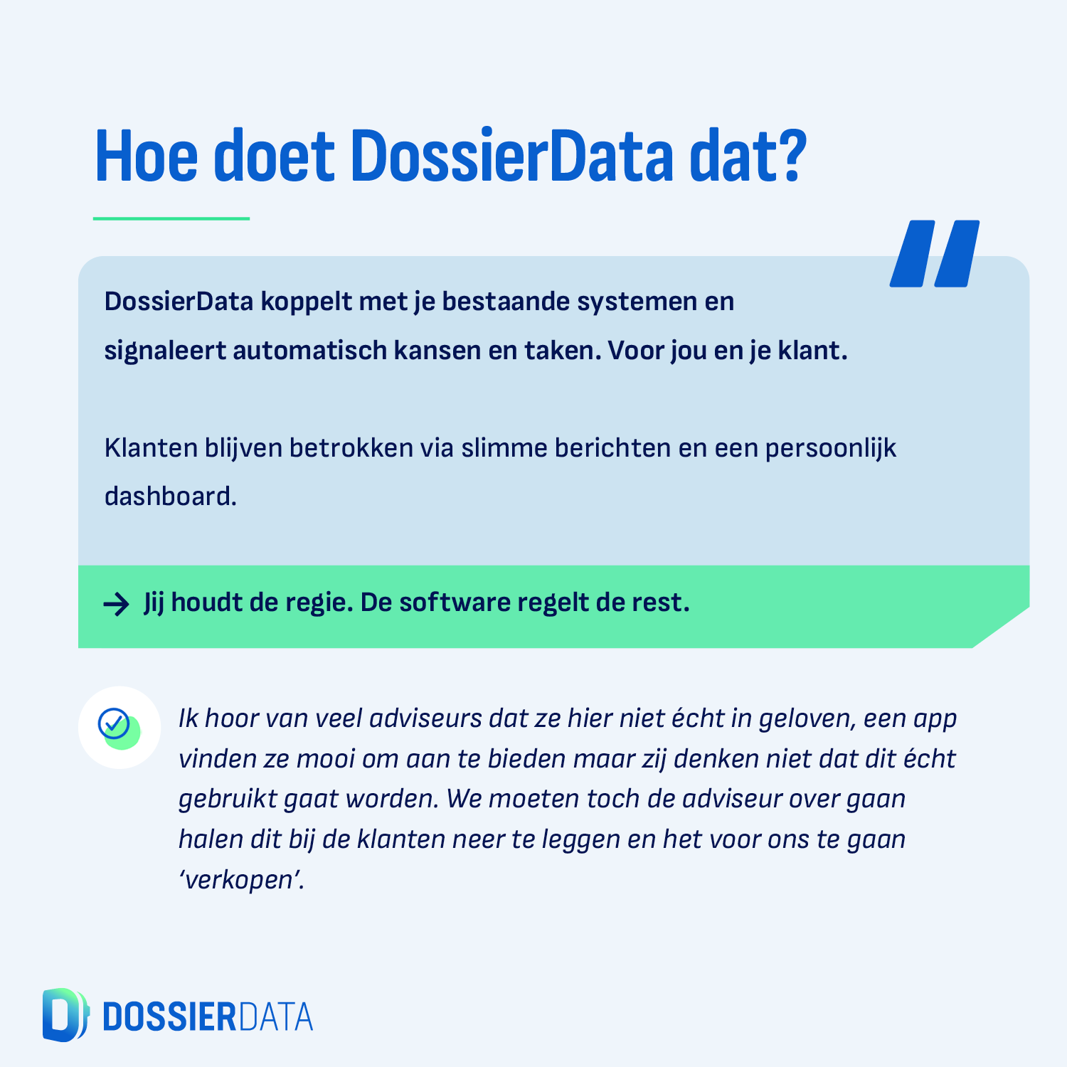 DossierData. Van complexiteit naar overzicht.