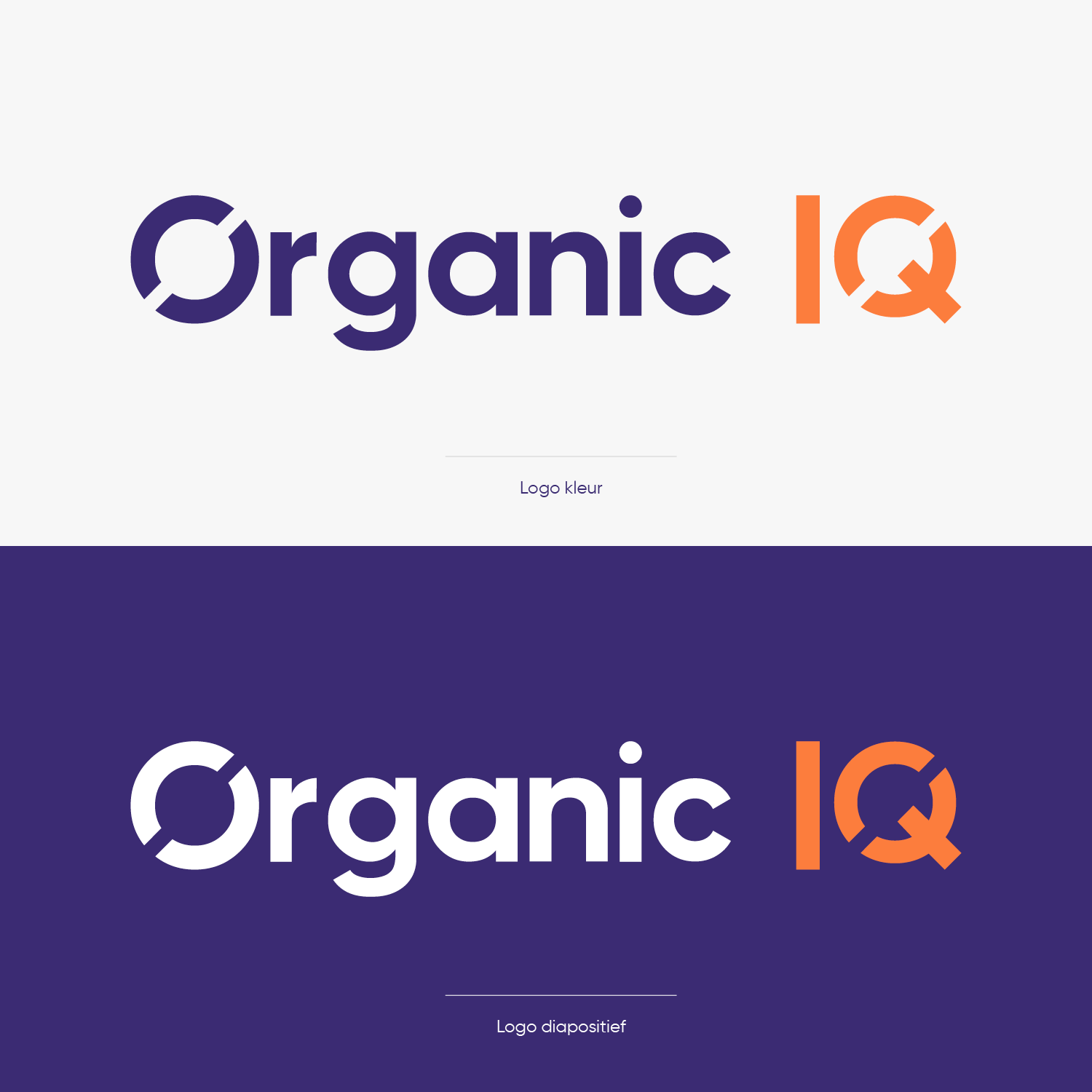 Merkidentiteit voor het DIY-SEO concept Organic IQ