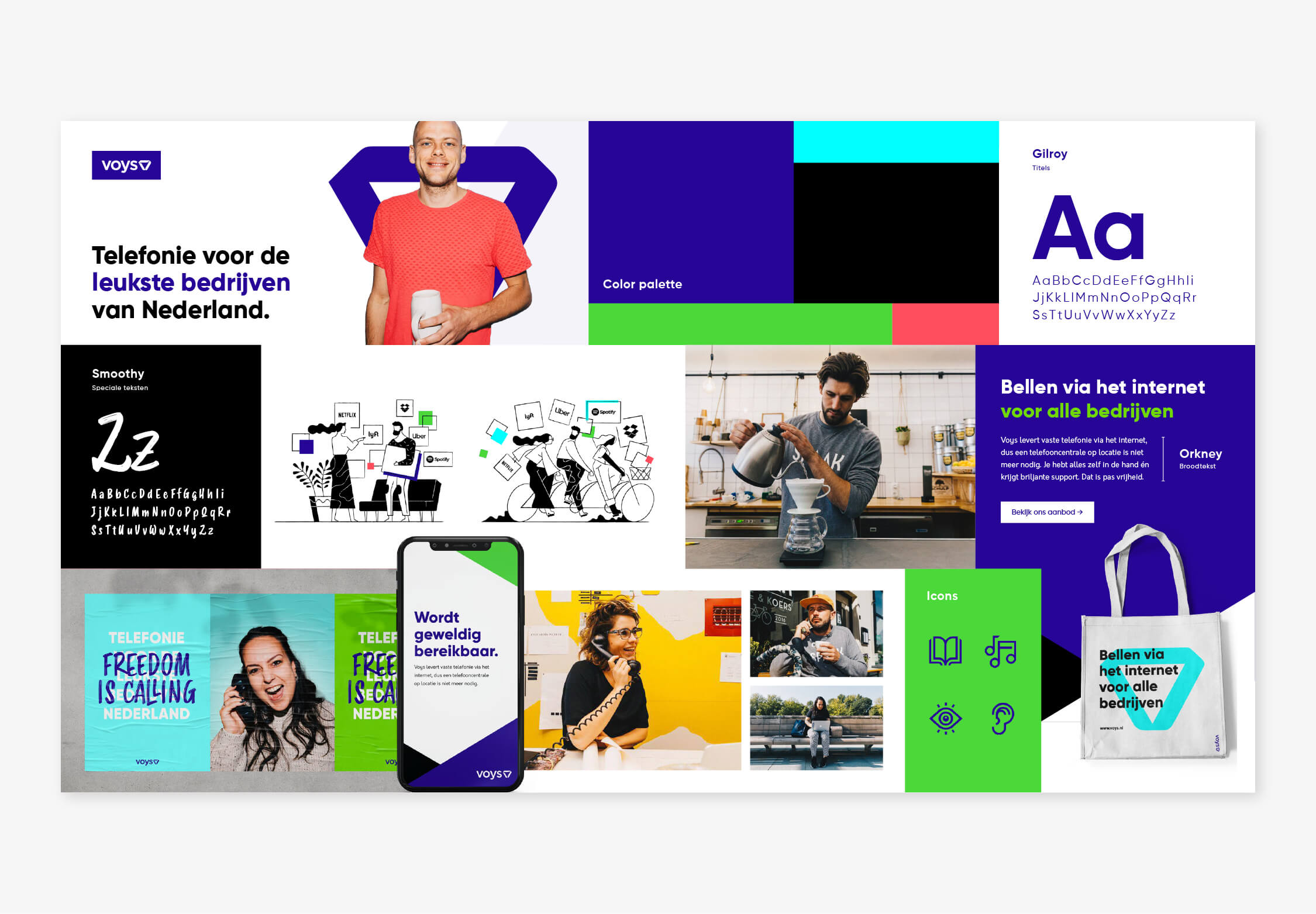Brand manual voor Voys
