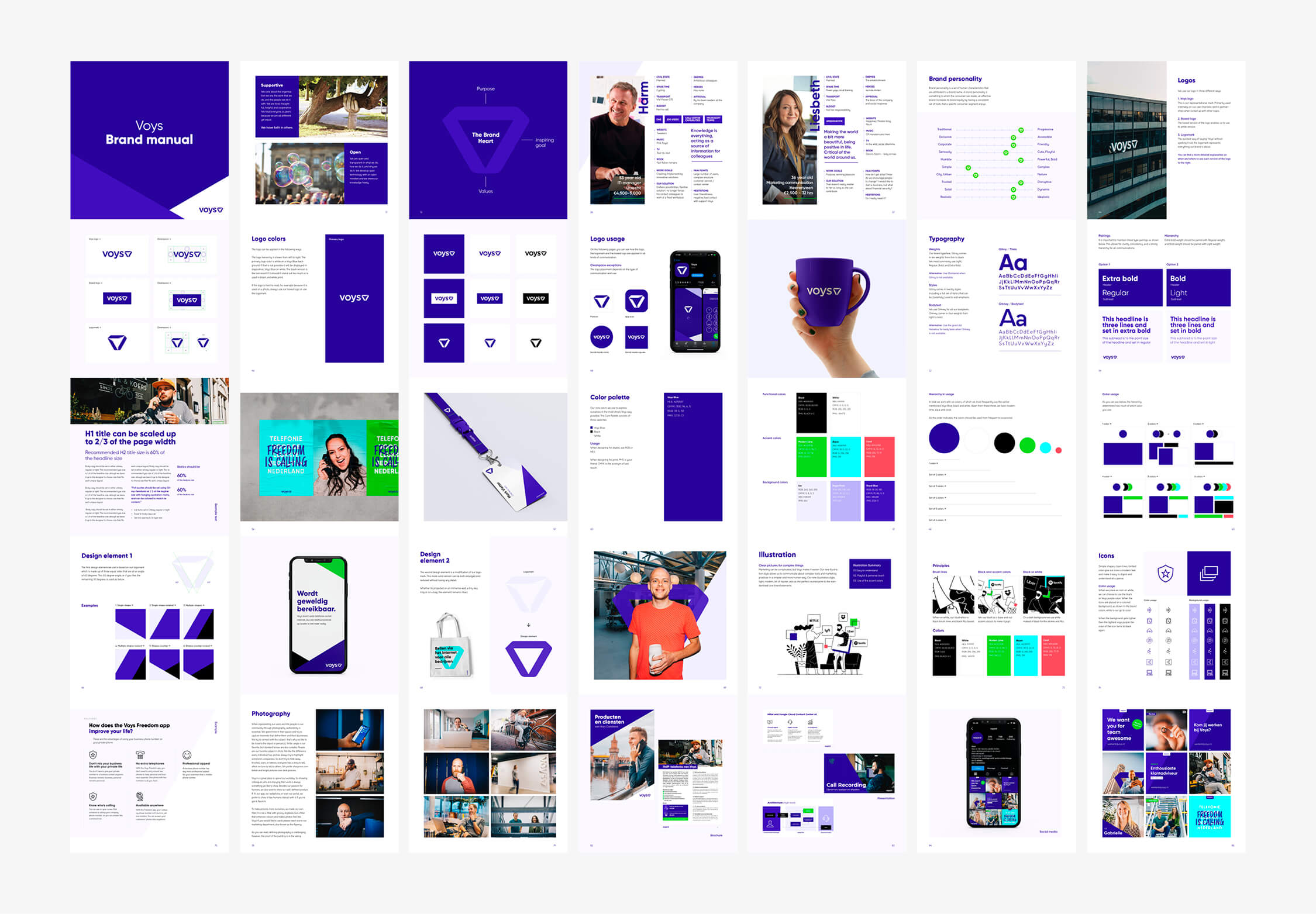 Brand manual voor Voys